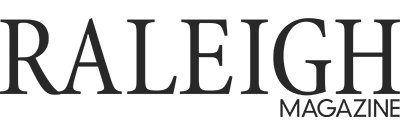 Text 'RALEIGH MAGAZINE' in a bold, black font on a white background
