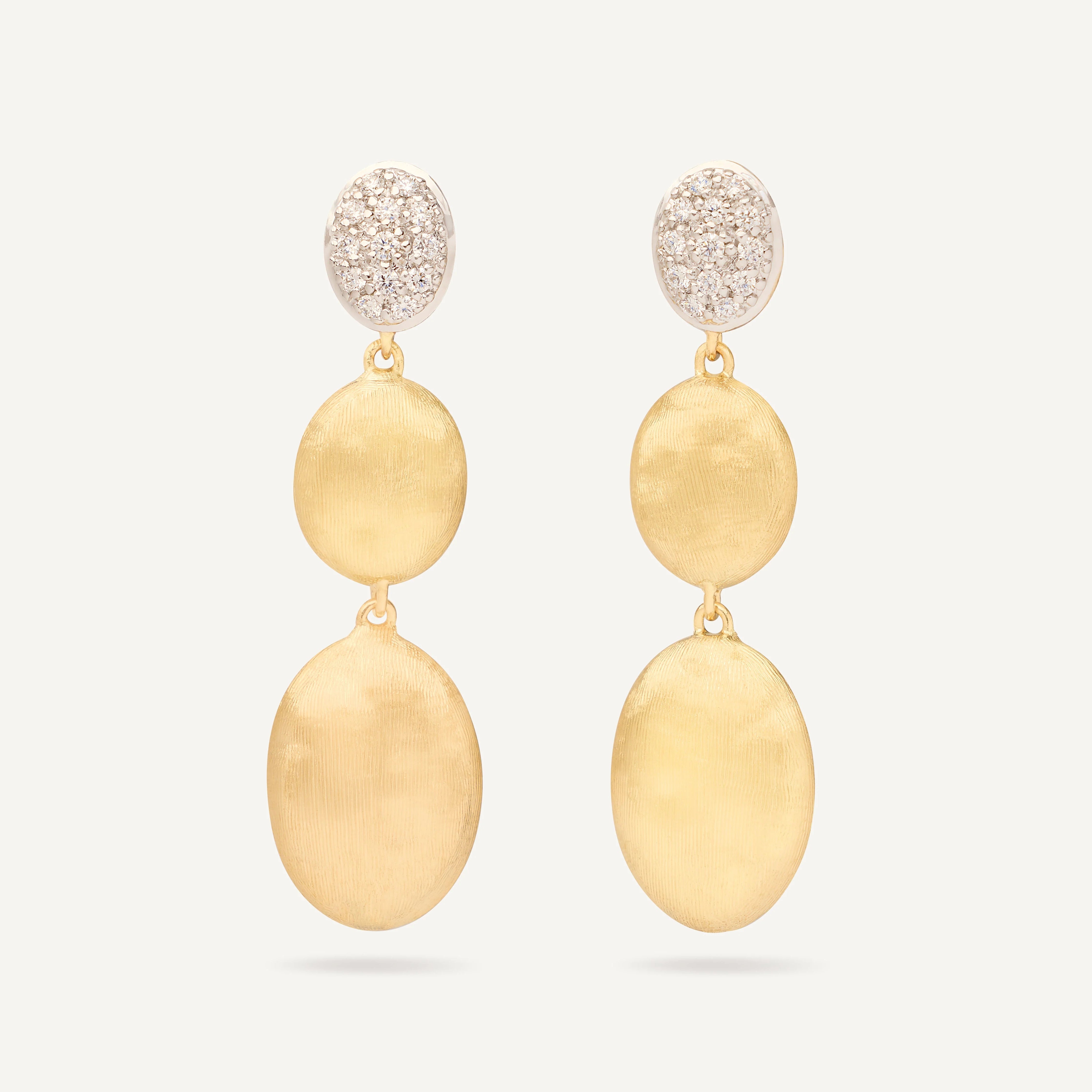 Marco Bicego Siviglia Diamond Dangle Earrings in 18K Yellow Gold