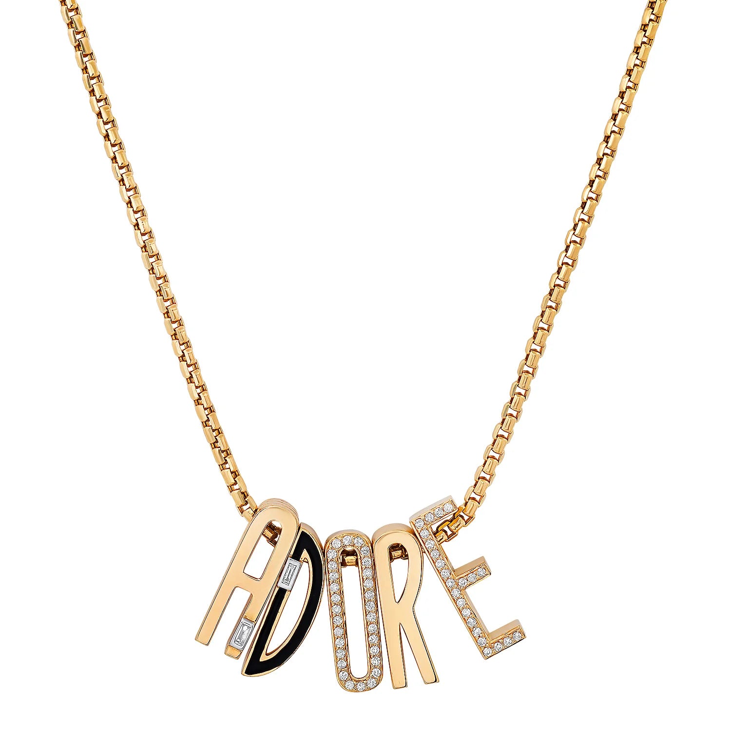 Helena Rose "B" Grandsize Slide-On Initial Charm in 14K Yellow Gold