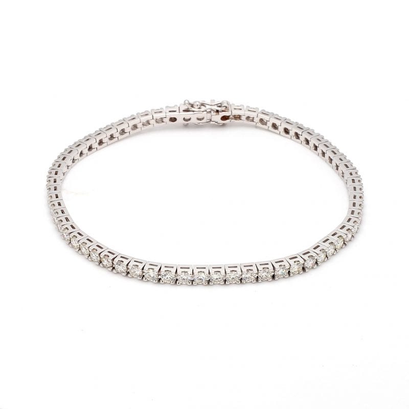Diamond Tennis Bracelet in 18k White Gold – Bailey's Fine Jewelry