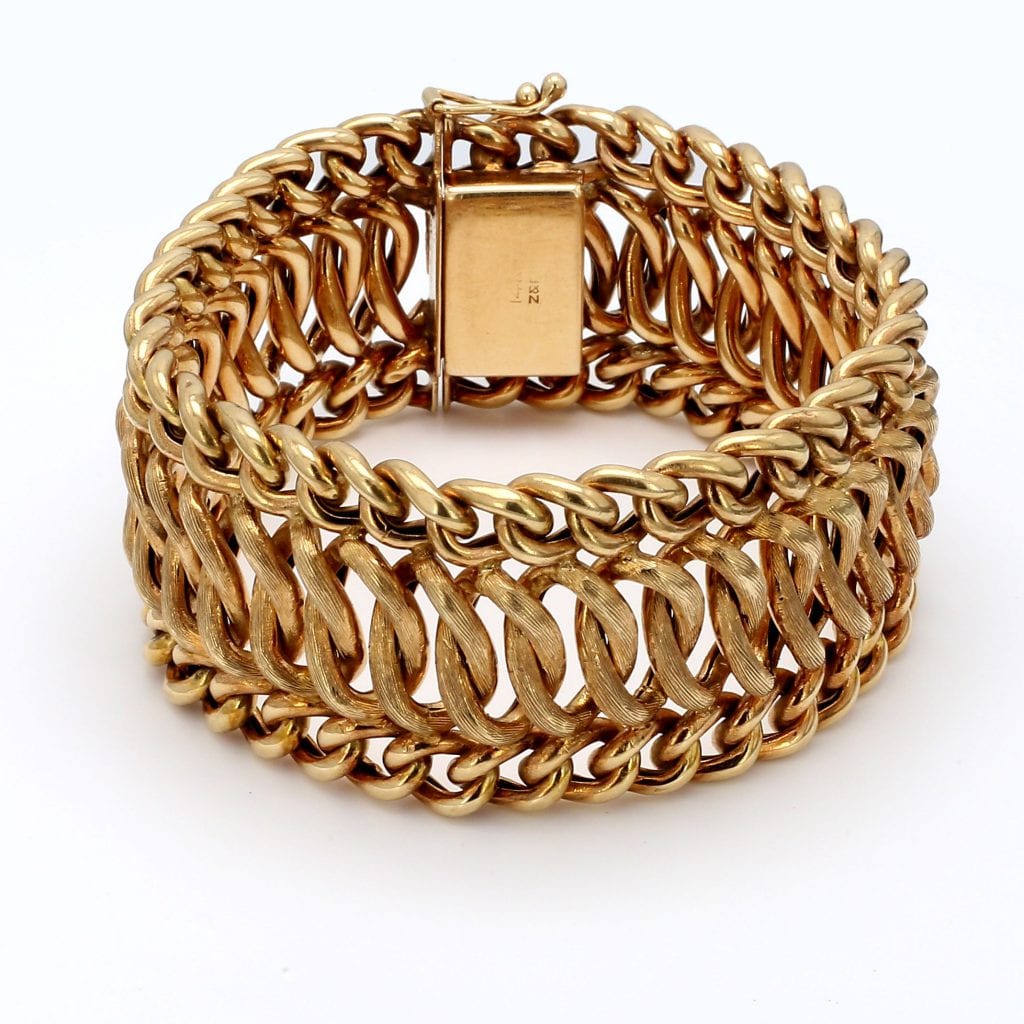 Baileyâs Estate Wide Chain Bracelet in 14k Yellow Gold â Bailey's Fine Jewelry