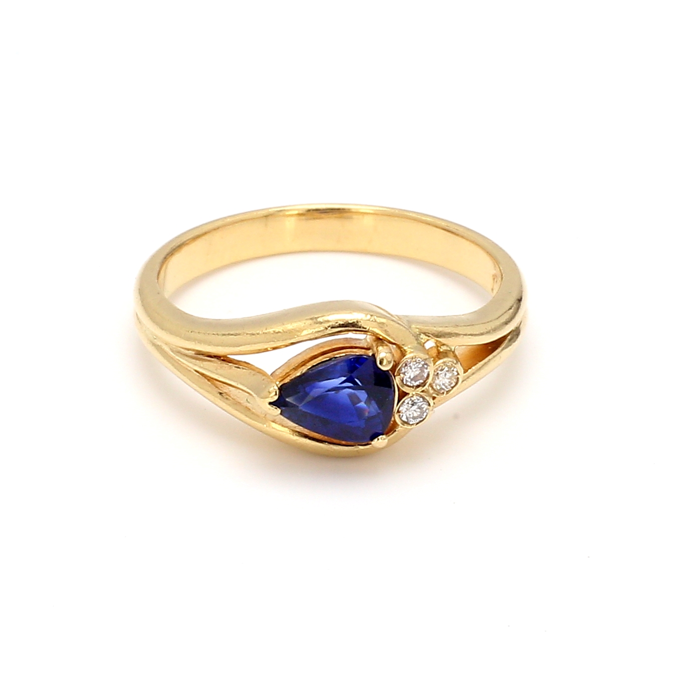 Bailey’s Estate Sapphire and Diamond Ring in 18k Yellow Gold – Bailey's ...