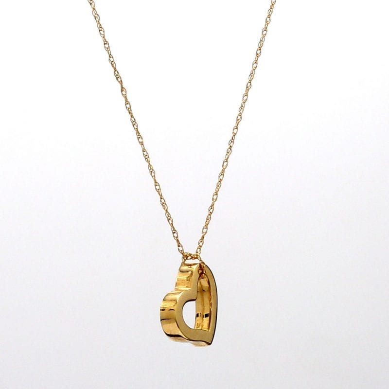Louis Vuitton Heart Locket Charm White Gold Pendant