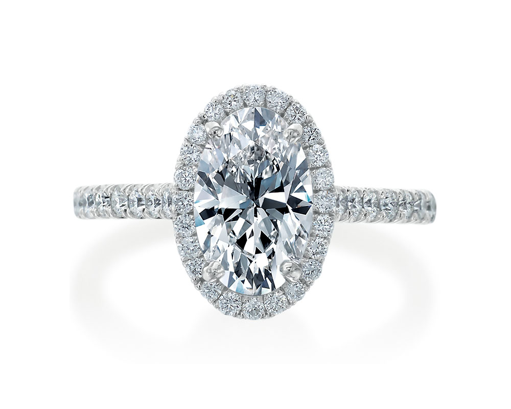 Isadora Pave Bypass Engagement Ring - Setting Only 110-47489 - London Gold