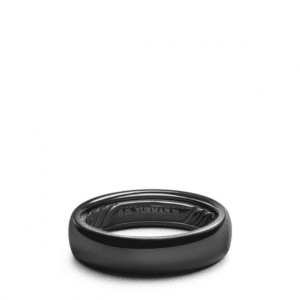 David Yurman DY Classic Band Ring in Black Titanium, 6mm Rings Bailey's Fine Jewelry