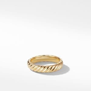 David Yurman Cable Band Ring in 18K Yellow Gold, 5mm DY Bailey's Fine Jewelry