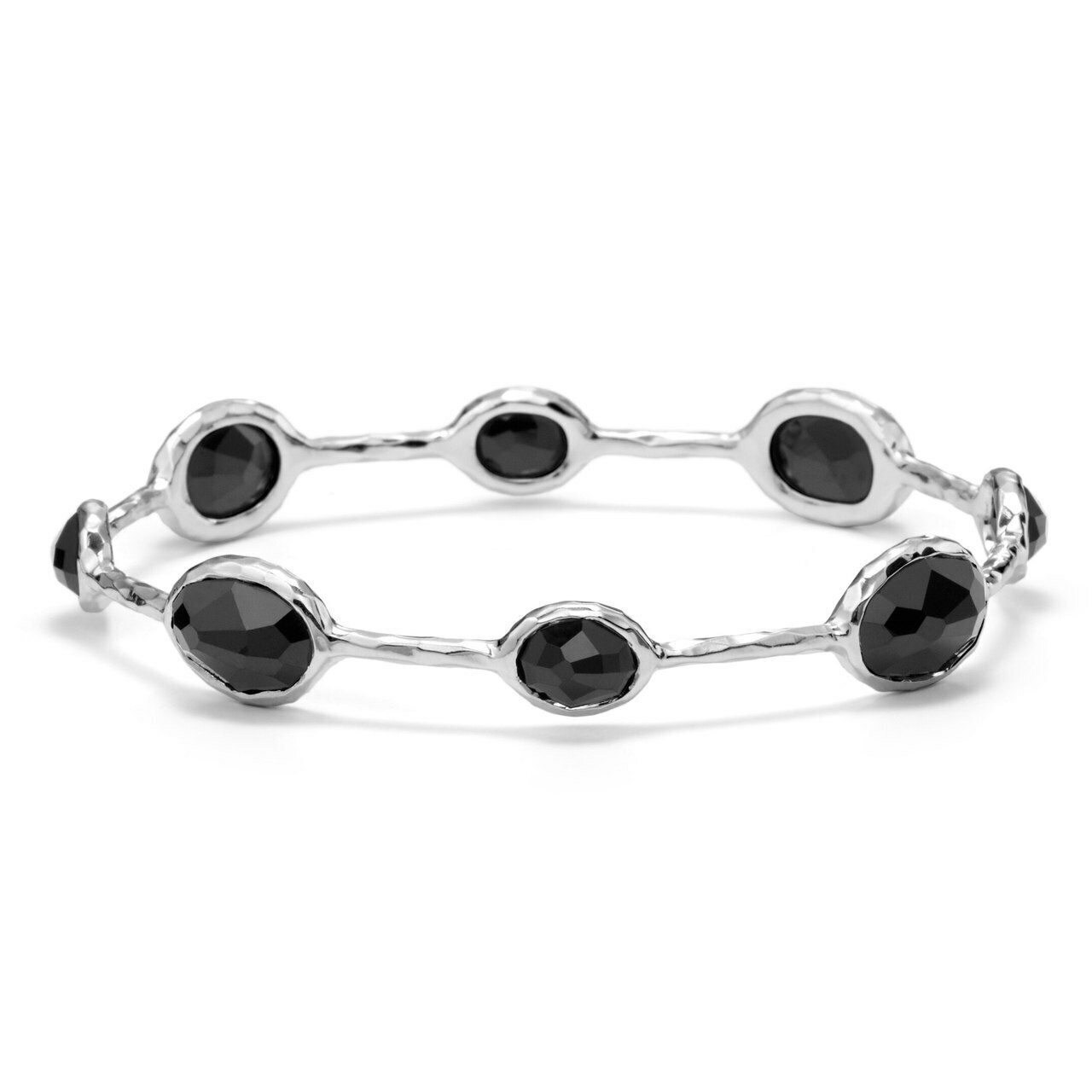 Ippolita Sterling Silver Rock Candy 8-Stone Bracelet in Black Onyx