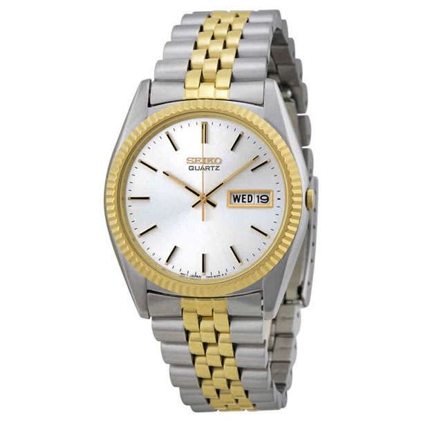 Seiko Stainless Steel & Yellow Gold Plate 36mmWatch – Bailey's Fine Jewelry