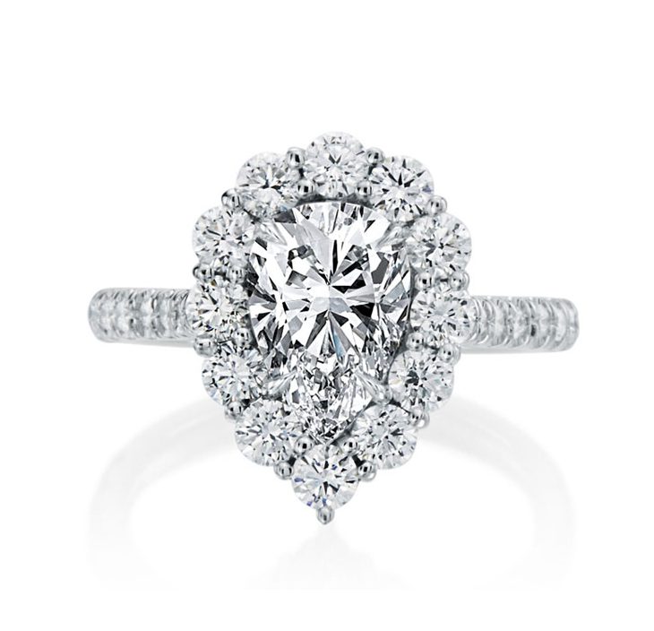 0.25 cttw Thin Tapered Pave Diamond Engagement Ring Setting – deBebians