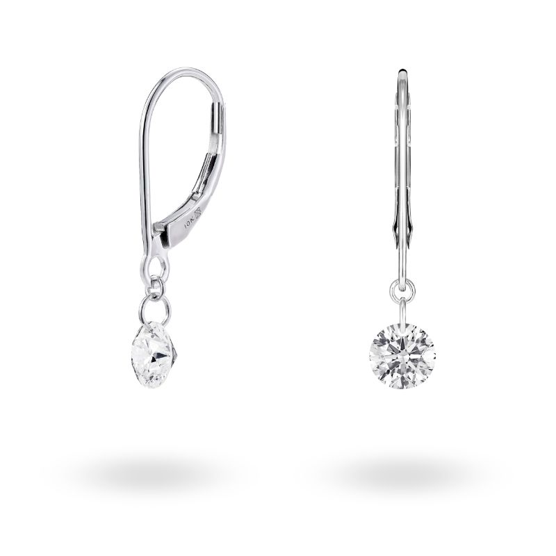 ER1453S01A-PRDR-Lightbox-White Gold Lab Grown Double Drop Earrings-SVS Fine  Jewelry