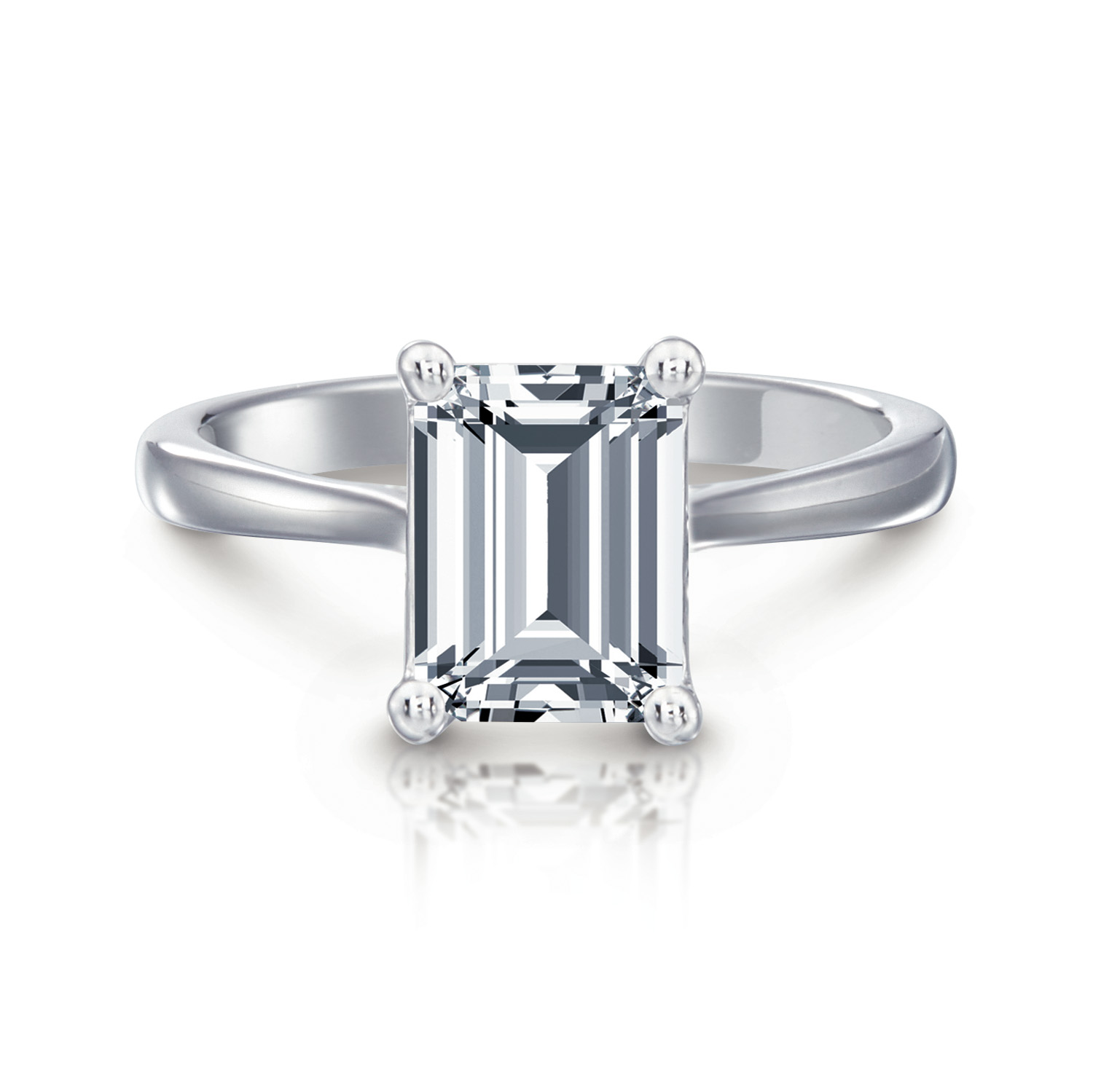 Grace Emerald Solitaire Engagement Ring – Bailey's Fine Jewelry