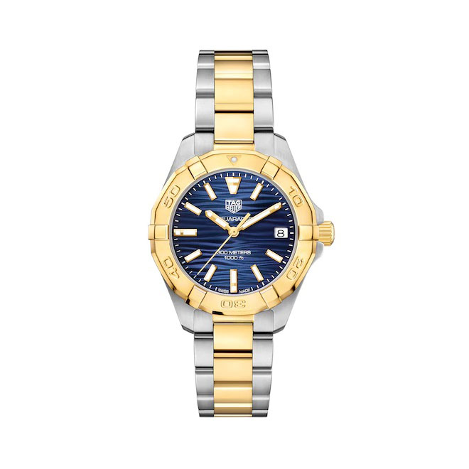 Front face view of the Tag Heuer Ladies 32mm Aquaracer Watch