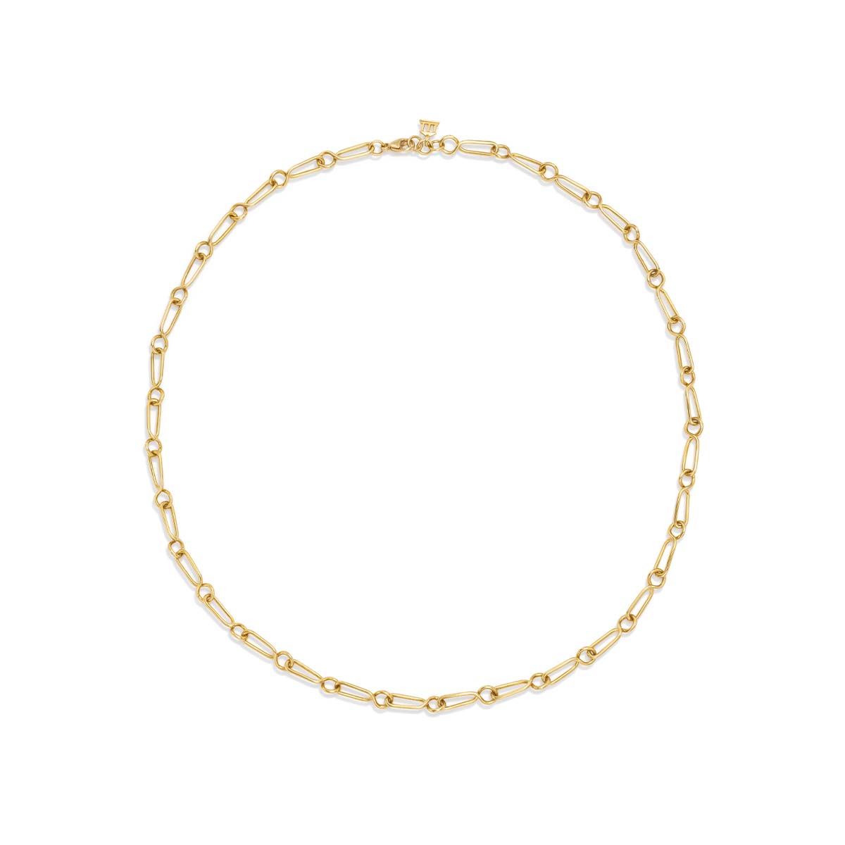 Tiny Chai Necklace in 14K Yellow Gold 18 Gold / Yellow 14K Gold