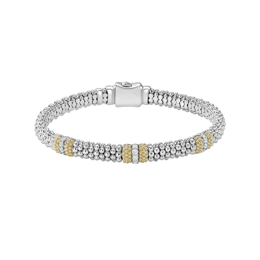 Lagos Silver X Pearl Caviar Bracelet - 05-80883-M7