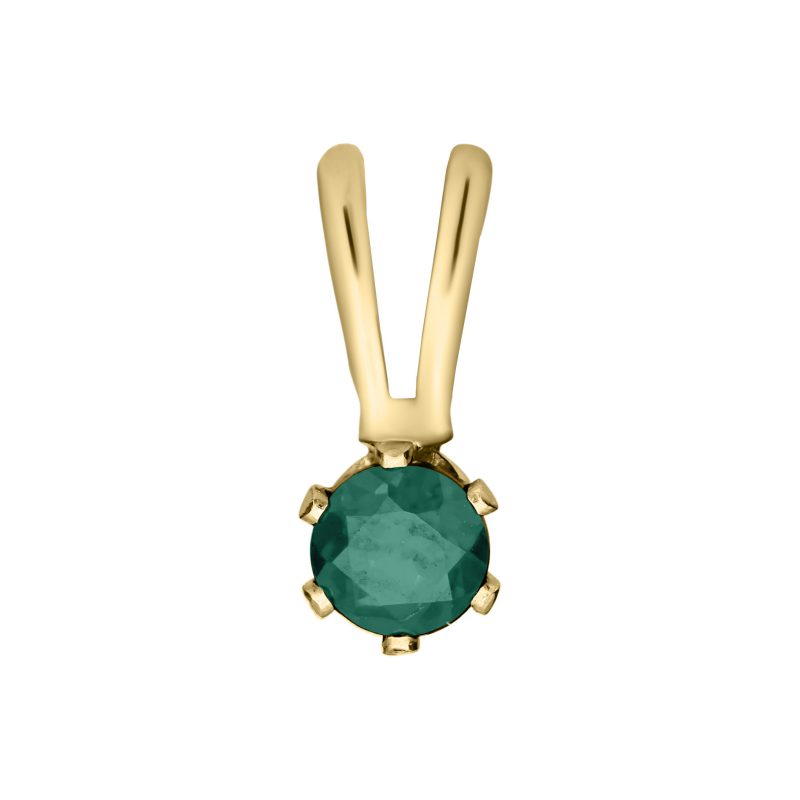 Bailey Bear Bag Charm & Swarovski Birthstone Necklace May Emerald