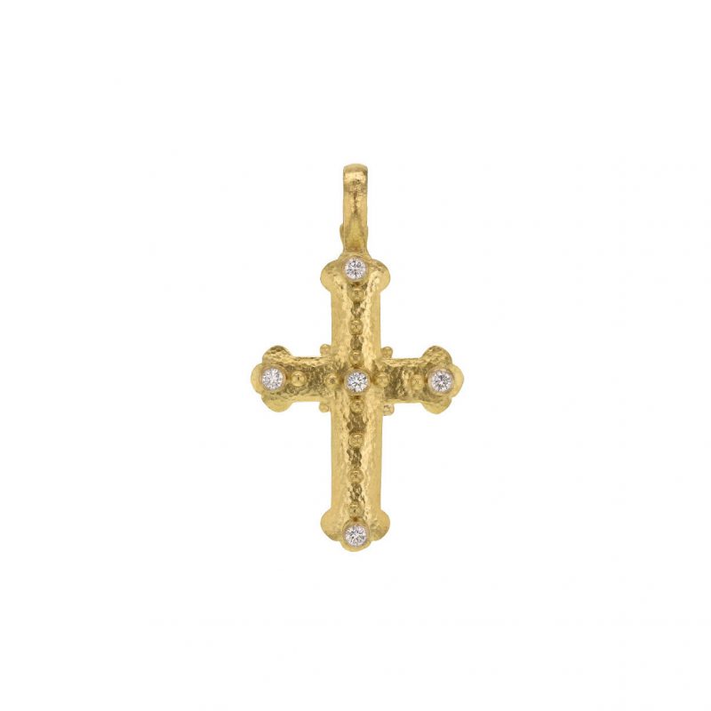 Elizabeth Locke Byzantine Cross Pendant with Diamonds – Bailey's Fine ...