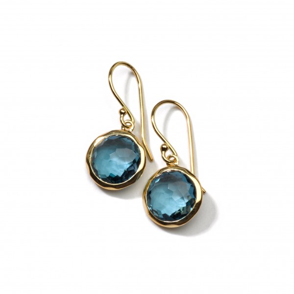 Ippolita Lollipop Small Single Drop Earrings in London Blue Topaz