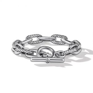 David Yurman DY Madison Toggle Chain Bracelet in Sterling Silver, 11mm Bracelets Bailey's Fine Jewelry