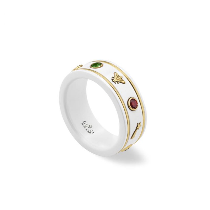 Gucci Icon 18kt White Gold Diamond Thin Band Ring – Bailey's Fine