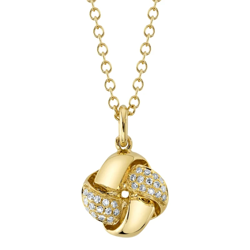 14k Gold Love Knot Necklace