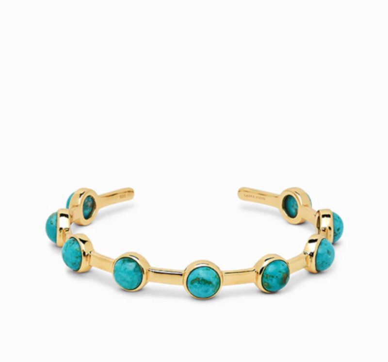 Laura Foote Becky Cuff Bracelet in Mohave Turquoise