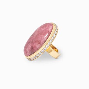 Laura Foote KA Statement Ring in Pink Petalite Fashion Rings Bailey's Fine Jewelry