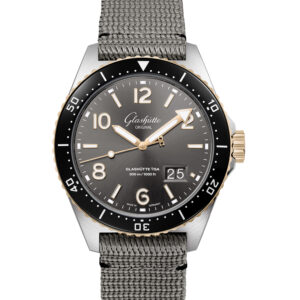 Glashütte Original SeaQ Panorama Date Watch Grey Synthetic Strap Watches Bailey's Fine Jewelry