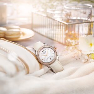 Glashütte Original Lady Serenade Watch with White Alligator Leather Strap