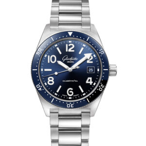 Glashütte Original SeaQ Watch with Blue Dial and Stainless Steel Bracelet Watches Bailey's Fine Jewelry