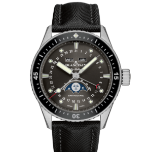 Blancpain Fifty Fathoms Bathyscaphe Quantième Complet Phases de Lune Watch 5054 1110 B52A Watches Bailey's Fine Jewelry