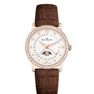 Blancpain Villeret Quantieme Phases de Lune Watch 6126 2987 55B Watches Bailey's Fine Jewelry