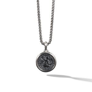 David Yurman St. Christopher Amulet in Sterling Silver, 34.5mm DY Bailey's Fine Jewelry