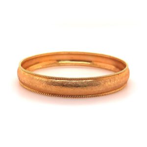 Bailey’s Estate 18Y Mid Century Florentine Bangle Bangle & Cuff Bracelets Bailey's Fine Jewelry